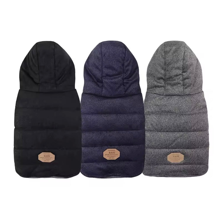 Winter Warm Pet Dog Clothes — Hooded Thick Cotton Coat & Jacket - PawsiFypets